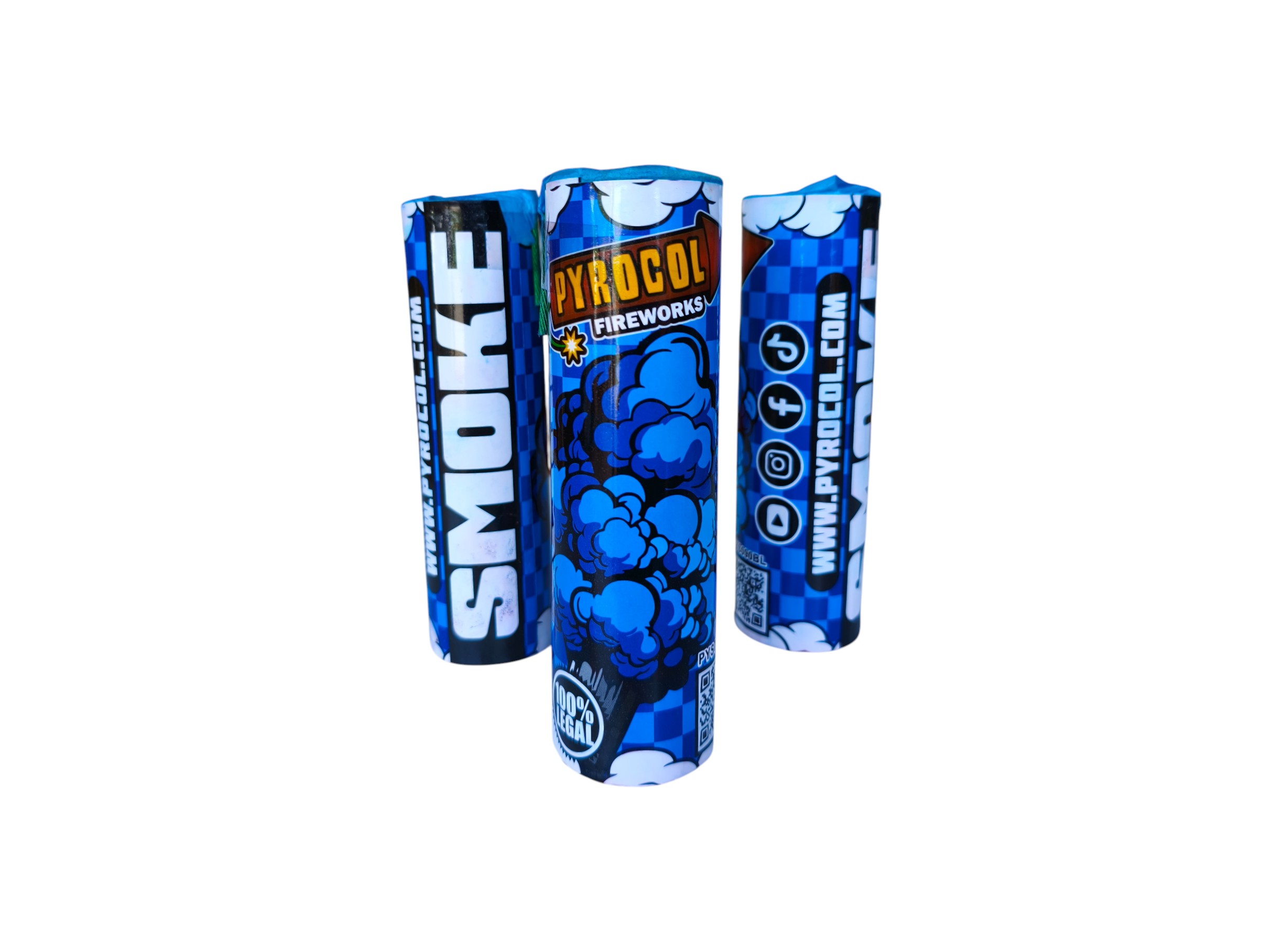 BENGALA DE HUMO AZUL GRANDE
